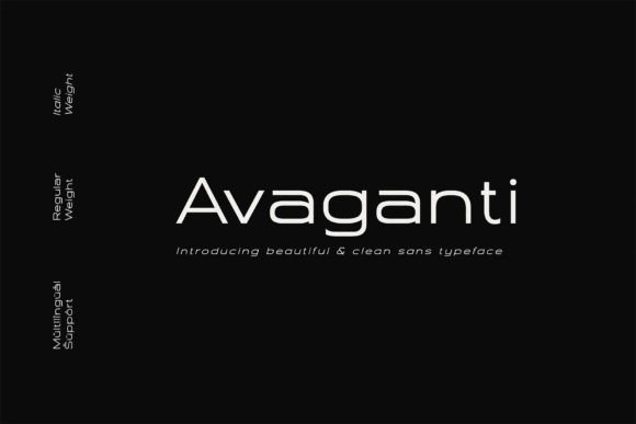 Avaganti: A Clean Sans Display Font for Modern Web Design