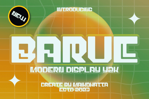 Barue: A Font for Nostalgic and Futuristic Editorial Design