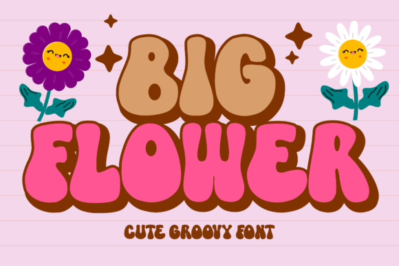 Big Flower: A Cute Retro Serif Font for Playful Branding
