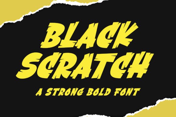 Black Scratch: A Bold Display Typeface for Editorial Impact