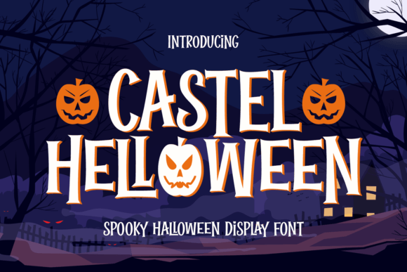Castel Helloween: A Spooky Display Font That Makes Handmade Products Shine