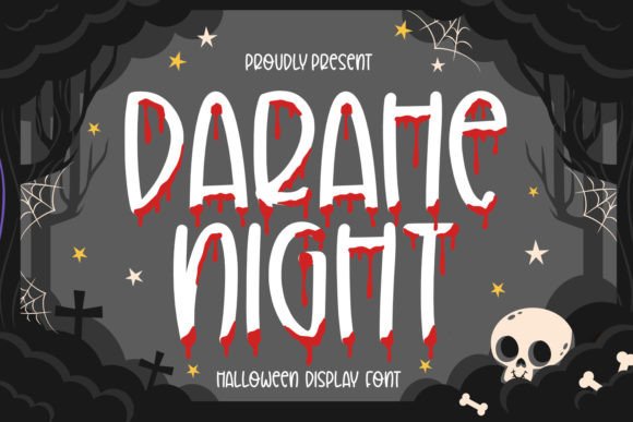 Darahe Night: A Horror-Fueled Font for Editorial Drama