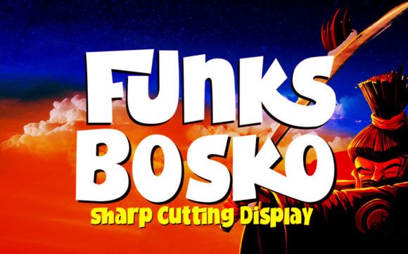 Funks Bosko: A Bold Display Font for Crafters & Makers