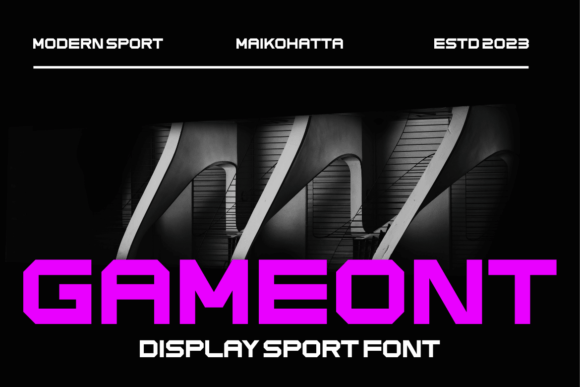 Gameont: A Bold Display Font for Digital Impact
