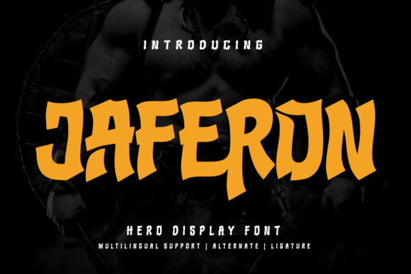 Jaferon, a Display Font with Bold Editorial Charm
