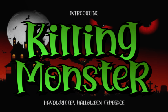 Killing Monster: A Spooky Display Font for Bold Brand Visuals