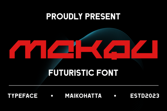 Makqu Display Font: Bold Futuristic Typography for Publishers