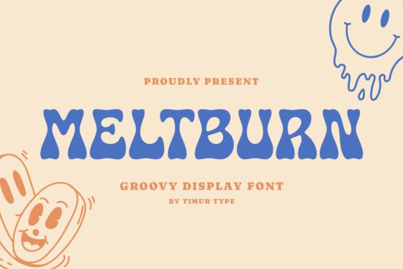 Meltburn: A Cute Display Font for Memorable Marketing Visuals
