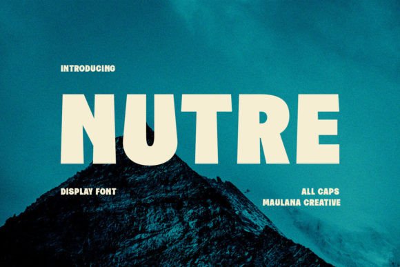 Nutre: A Bold Display Typeface for Modern Brand Content