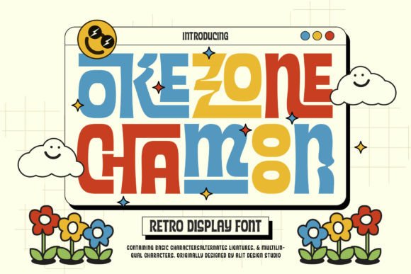 Okezone Chamoon: A Groovy Display Font for Makers