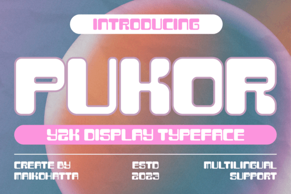 Pukor: A Display Typeface for Editorial Retro-Futurism