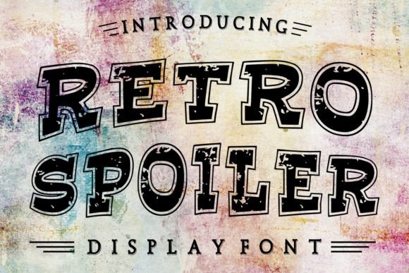 Retro Spoiler Font: A Grunge Style for Bold Branding