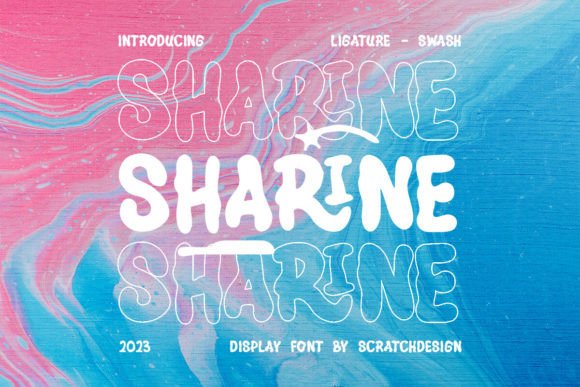 Sharine: A Bold Retro Display Font for Makers