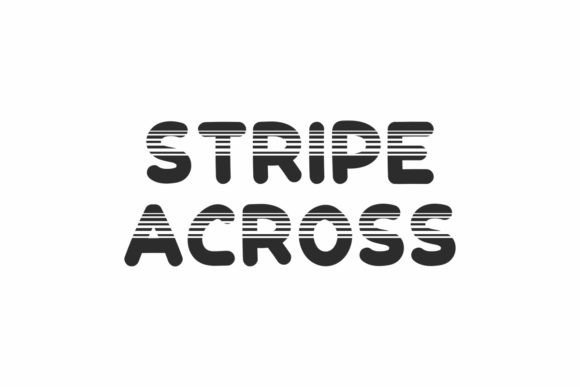 Stripe Across: The Playful Display Font for Brand Consistency