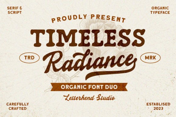 Timeless Radiance Font: A Refined Duo for Editorial Design
