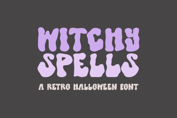 Witchy Spells: A Wavy Retro Halloween Font for Editorial Charm